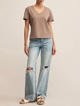 Load image into Gallery viewer, Weekdays V-Neck Tee - Smokey
