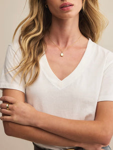 Weekdays V-Neck Tee - White