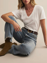 Load image into Gallery viewer, Weekdays V-Neck Tee - White
