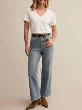 Load image into Gallery viewer, Weekdays V-Neck Tee - White

