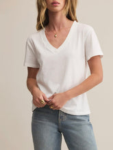 Load image into Gallery viewer, Weekdays V-Neck Tee - White
