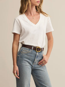 Weekdays V-Neck Tee - White