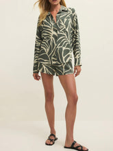 Load image into Gallery viewer, Palm Button Up - Tea Leaf
