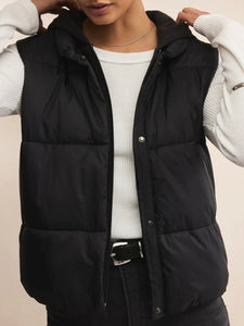 Essential Puffer Vest - Black