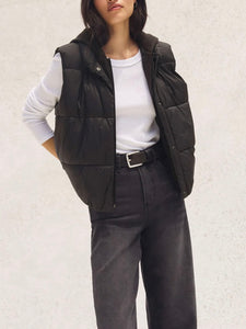 Essential Puffer Vest - Black