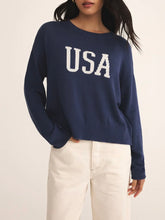 Load image into Gallery viewer, USA Sweater - Yacht Blue
