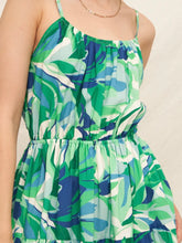 Load image into Gallery viewer, Open Back Mini Dress - Green Multi
