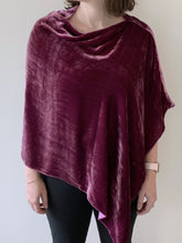 Load image into Gallery viewer, Silk Velvet Poncho - 9 Colors
