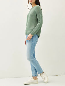 Drop Shoulder Sweater - Sage