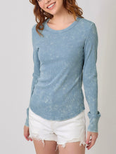 Load image into Gallery viewer, Washed Rib Tee - Blue
