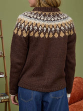 Load image into Gallery viewer, Fair Isle Cardigan - Brown Multi
