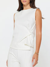 Load image into Gallery viewer, Side Pinch Ponte Top - Ivory
