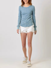 Load image into Gallery viewer, Washed Rib Tee - Blue
