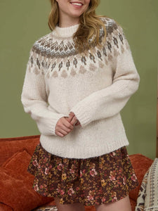 Fair Isle Crewneck Sweater - Ivory Multi