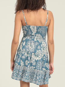 Keyhole Dress - Blue