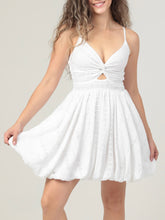 Load image into Gallery viewer, Eyelet Bubble Dress - White
