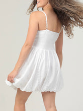 Load image into Gallery viewer, Eyelet Bubble Dress - White
