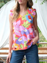 Load image into Gallery viewer, Fiesta Sleeveless Top - Orange Multi
