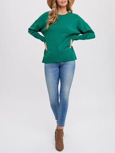 Classic Crew Neck Sweater - Green