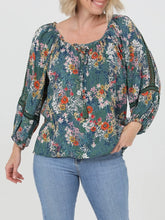 Load image into Gallery viewer, Lace Detail Blouse - Green
