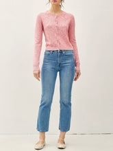 Load image into Gallery viewer, Cotton Slub Cardigan - Rose
