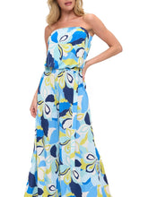 Load image into Gallery viewer, Strapless Jumpsuit - Blue/Lime
