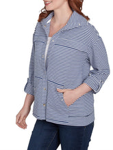 Load image into Gallery viewer, Striped Snap Jacket - Indigo Multi
