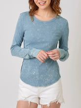 Load image into Gallery viewer, Washed Rib Tee - Blue

