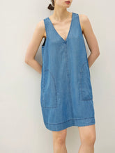Load image into Gallery viewer, Tencel Tank Dress - Denim
