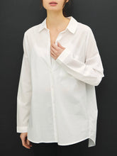Load image into Gallery viewer, Oversized Cotton Button Down - White
