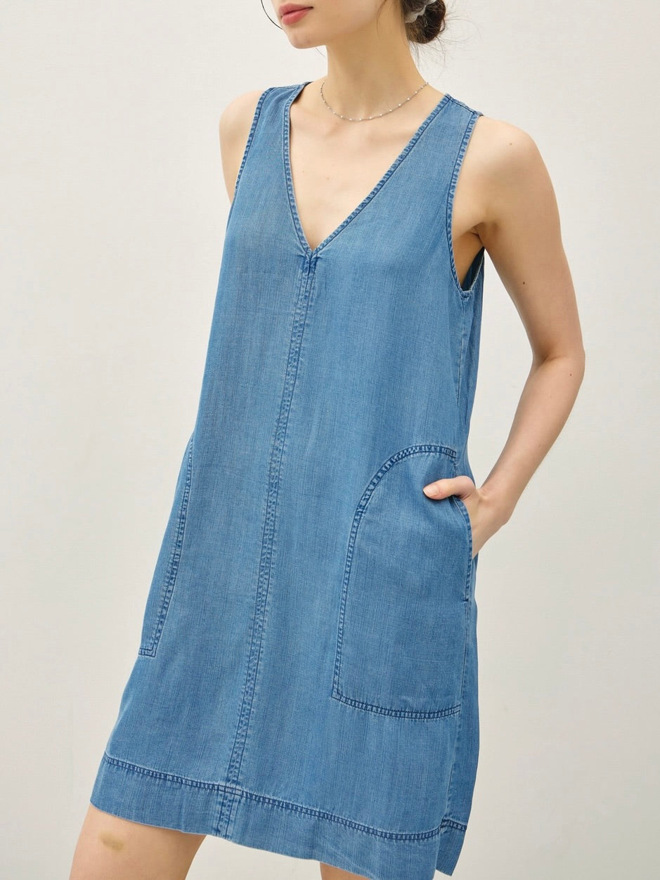 Tencel Tank Dress - Denim