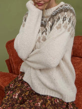 Load image into Gallery viewer, Fair Isle Crewneck Sweater - Ivory Multi
