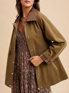 Twill Core Jacket - Olive