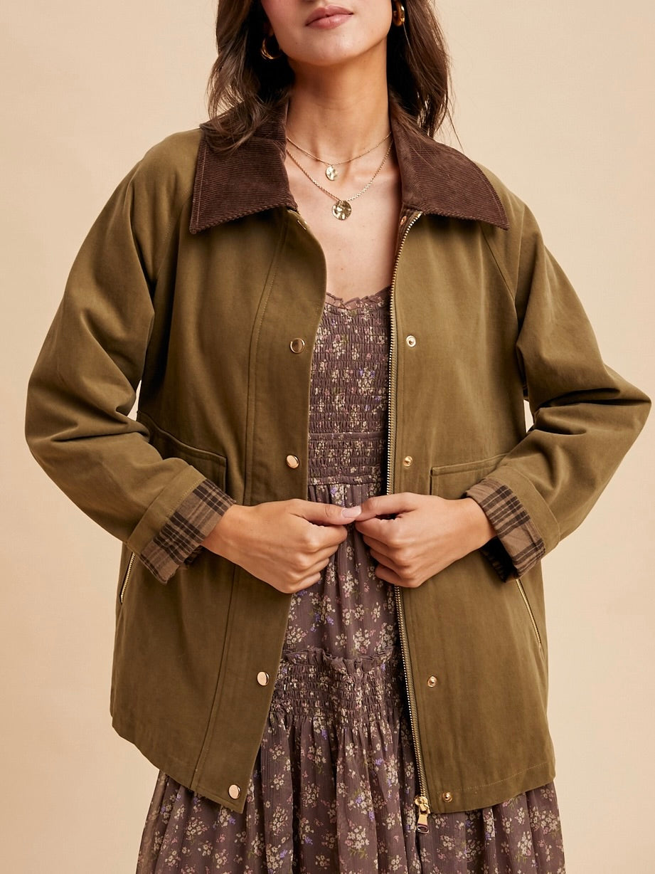 Twill Core Jacket - Olive
