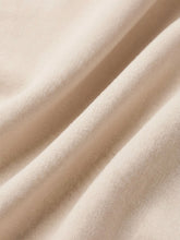 Load image into Gallery viewer, Woman wearing cream oversized Clubhouse Sweatshirt in Cloud with matching drawstring sweatpants, cozy loungewear set - 4
