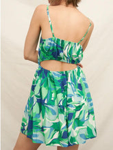 Load image into Gallery viewer, Open Back Mini Dress - Green Multi
