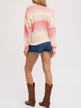 Load image into Gallery viewer, Pastel Knit Sweater - Pink Yellow
