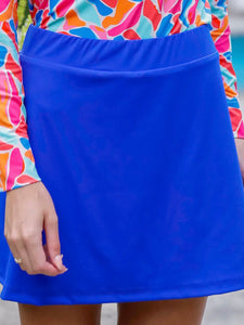 Solid Skort - Royal Blue
