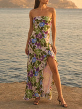 Load image into Gallery viewer, Floral Strapless Maxi Dress - Multi
