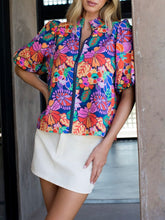Load image into Gallery viewer, Smocked Collar Top - Multi
