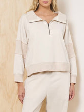 Load image into Gallery viewer, Rib Fleece 1/4 Zip - Bone
