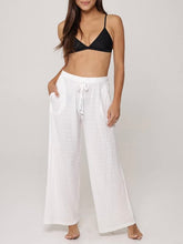 Load image into Gallery viewer, Wide Leg Lace Pant - White FINAL SALE
