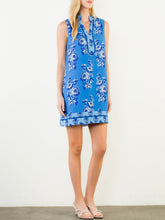 Load image into Gallery viewer, Sleeveless Floral Dress - Blue
