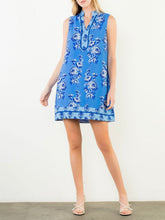 Load image into Gallery viewer, Sleeveless Floral Dress - Blue
