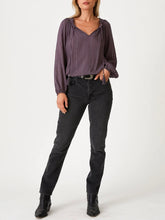 Load image into Gallery viewer, Sequin Top with Neck Tie - Plum
