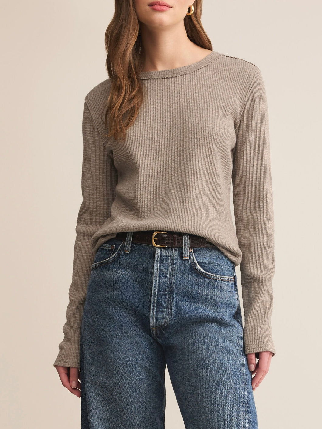 Arlet Mini Thermal Top - Smoked Heather
