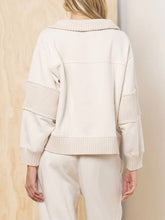 Load image into Gallery viewer, Rib Fleece 1/4 Zip - Bone

