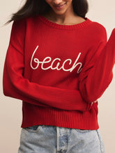 Load image into Gallery viewer, Beach Sweater - Cabana Red
