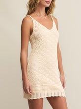 Load image into Gallery viewer, Charmer Crochet Mini Dress - Sea Salt
