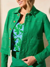 Load image into Gallery viewer, Short Button Jacket - Kelly Green
